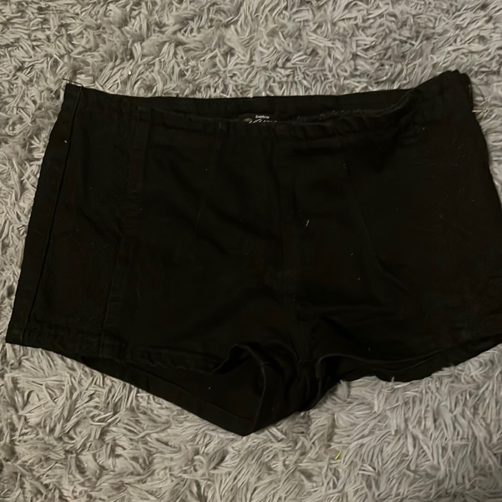 Bebe Addiction Black Shorts 28 Side Zip